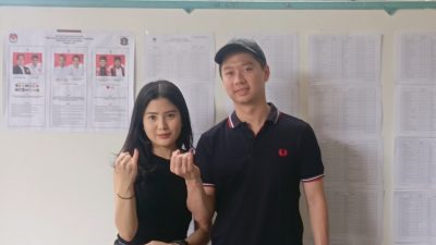 Memilih Pemimpin: Valencia Tanoesoedibjo dan Kevin Sanjaya Beraksi di TPS 07 Gondangdia