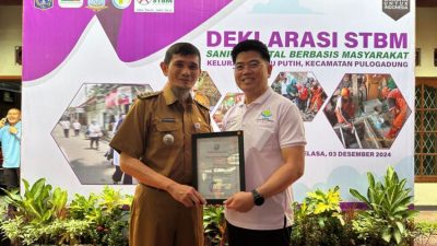 Program Sanitasi Terbaik di Kayuputih, Yayasan Wijaya Peduli Bangsa Raih Penghargaan