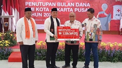 Penggalangan Dana PMI Jakarta Pusat Capai Rp5,5 Miliar, Tumbuh 20% dari Tahun Sebelumnya