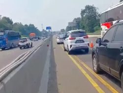 Implementasi Contraflow di Tol Jakarta-Cikampek KM 55-65