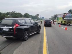 “Penyelenggaraan Contraflow Hari Ini di Tol Jakarta-Cikampek di KM 55-65”