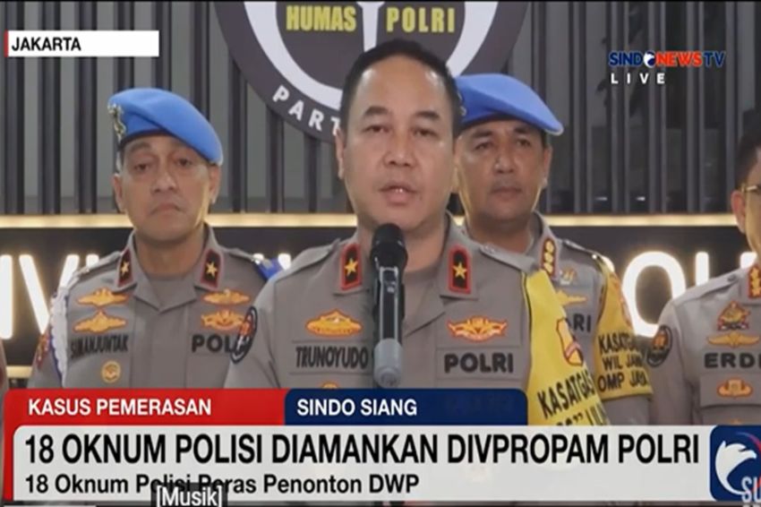 Polri Melakukan Tindakan Tegas Terhadap Polisi yang Memeras Penonton Konser DWP