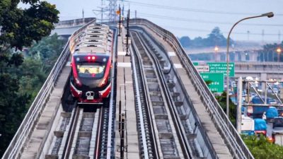 Pohon Tumbang Menyebabkan Gangguan di LRT Jabodebek