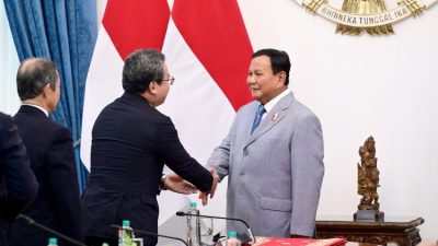 Prabowo Bahas Investasi dan Blok Masela dengan Delegasi Japan-Indonesia Association