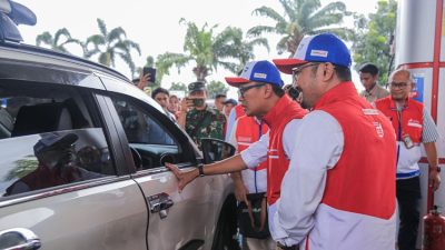 “Peninjauan Layanan SPBU dan Serambi MyPertamina oleh Wamen BUMN dan Direksi Pertamina”