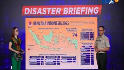 Catatan BNPB: Banjir Mendominasi dari 74 Bencana di Indonesia di Awal 2025