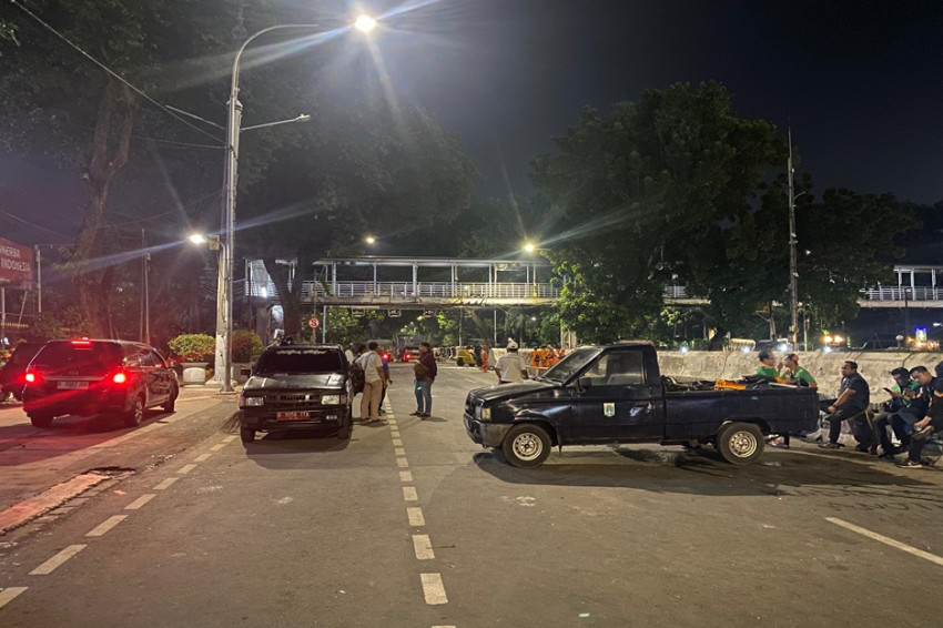 Protes Gelap Indonesia Berakhir, Akses Jalan Medan Merdeka Barat Kembali Normal